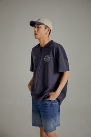 Star Circle Boxy Polo T-Shirt