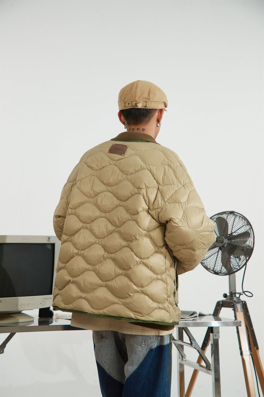 CHUU Wave Quilting Padded Jacket