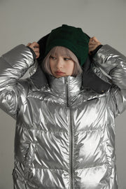 Space Hood Overfit Padding Jacket