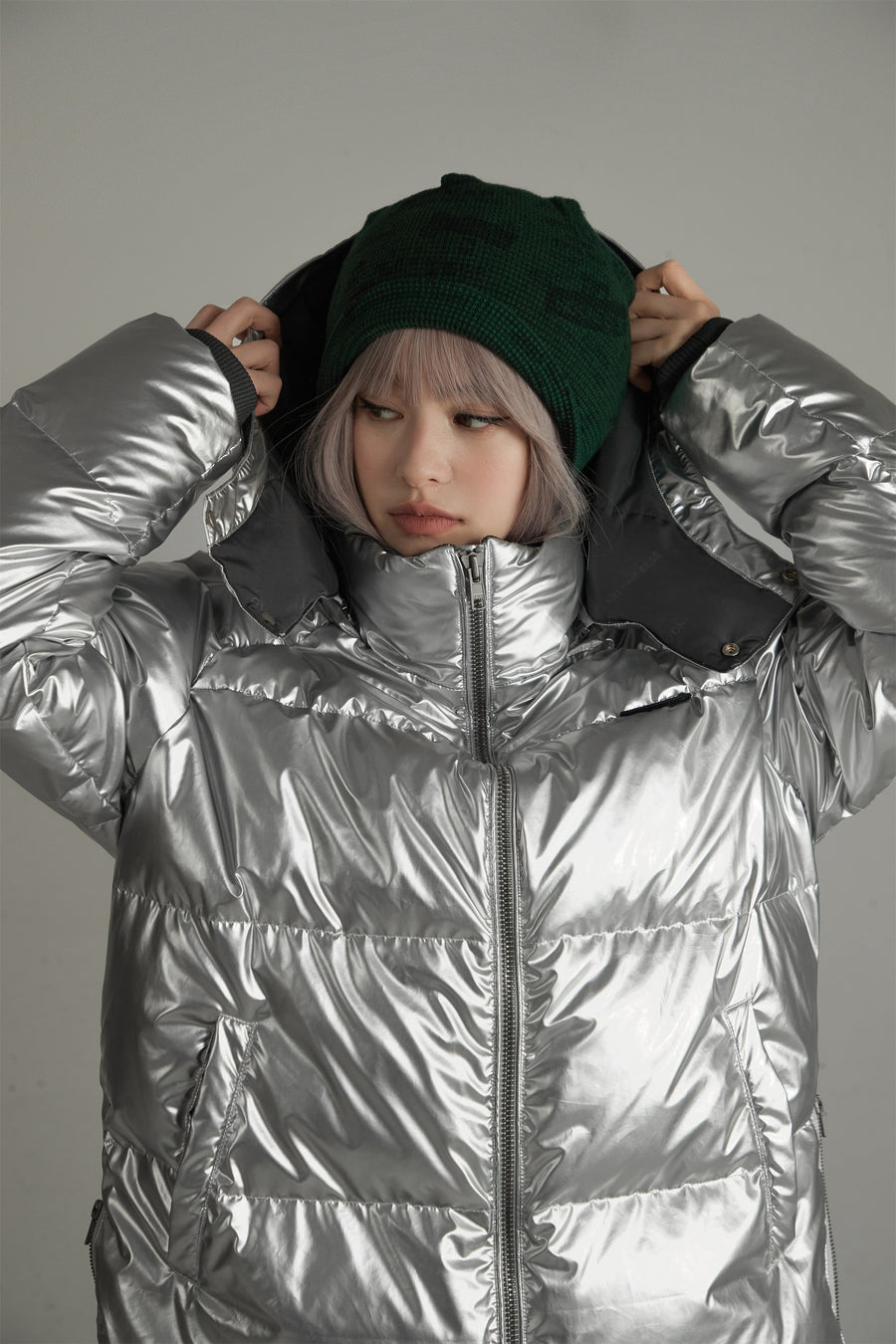 CHUU Space Hood Overfit Padding Jacket