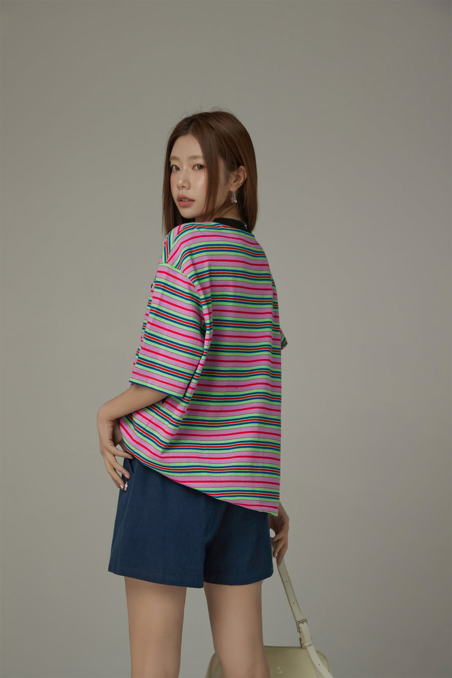 CHUU Star Striped Loose Fit T-Shirt