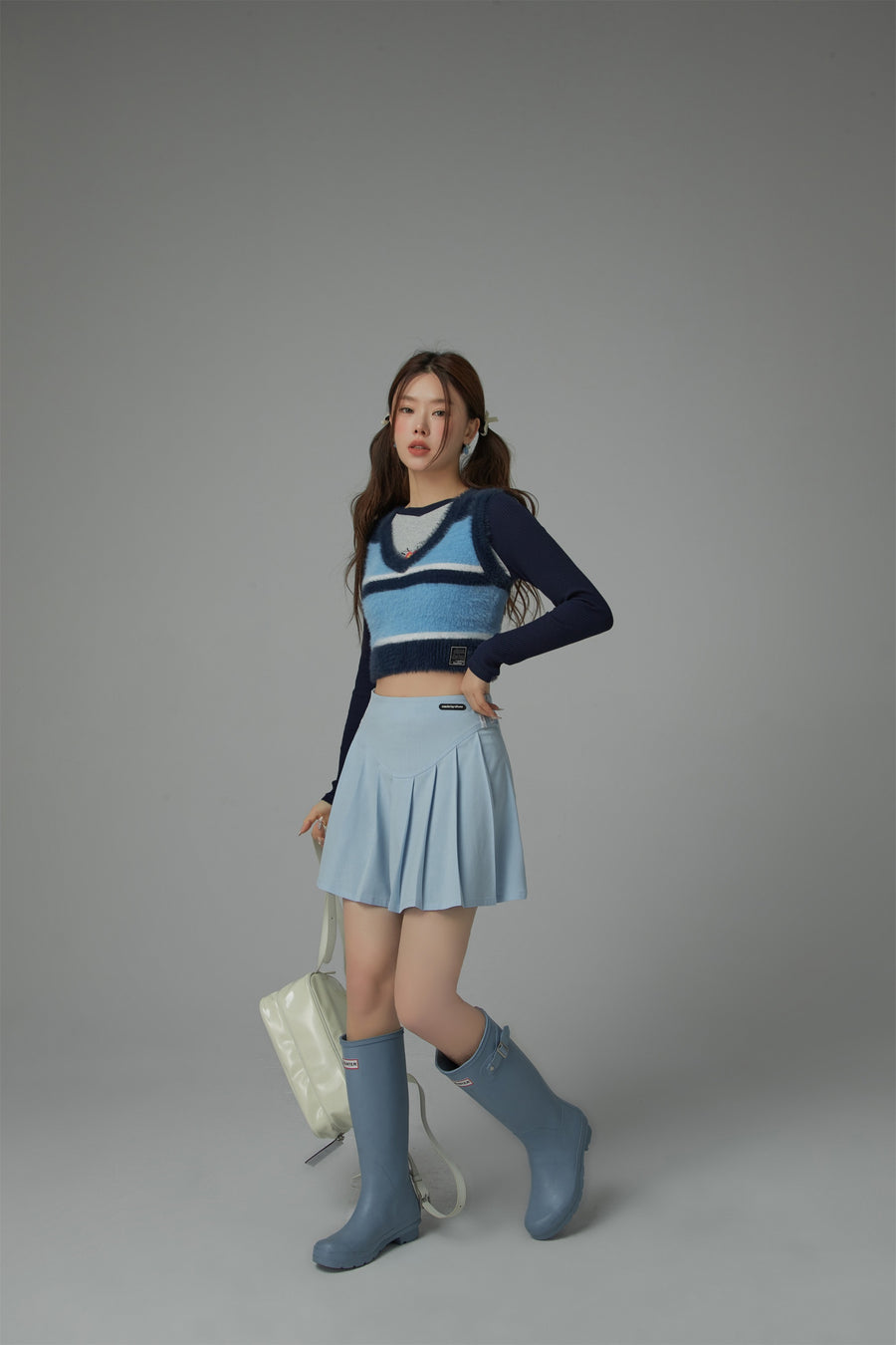 CHUU Pleated Mini Skirt