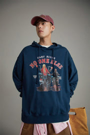 Noe Loose Easy Rider Print Hoodie