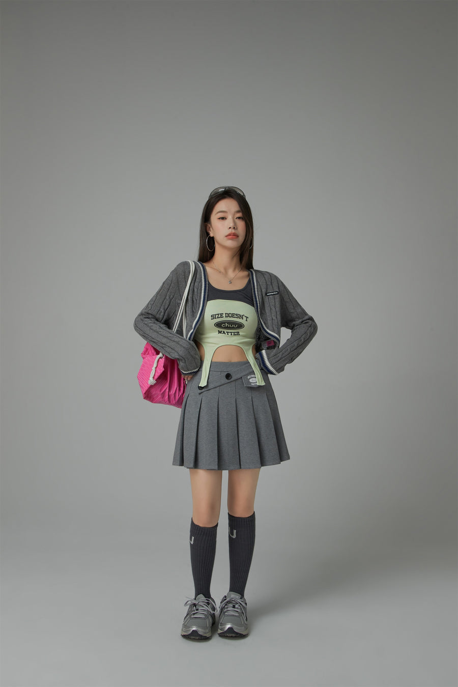 CHUU Size Doesnt Matter Sleeveless Crop Top