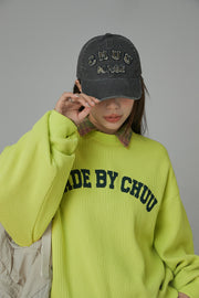 Made By Chuu When I See You Smile Loose Fit Sweatshirt