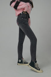 Heart Pocket Skinny Jeans