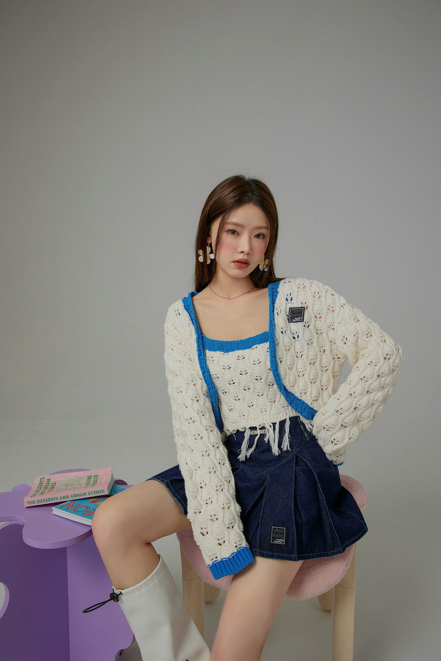 CHUU Positive Spark Knit Cardigan