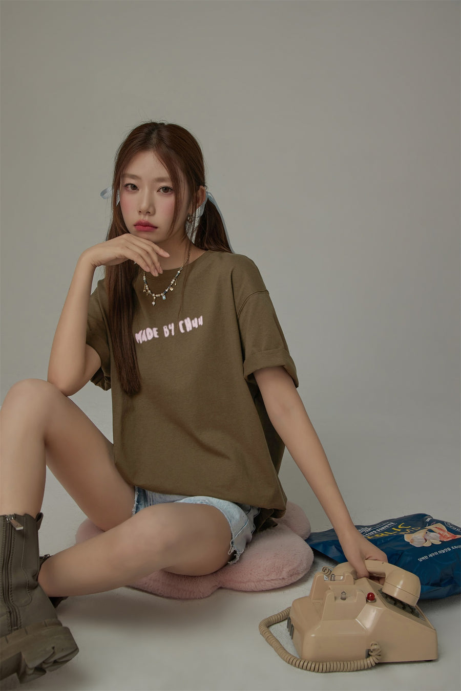 CHUU Made By Chuu Lettering Loose Fit T-Shirt