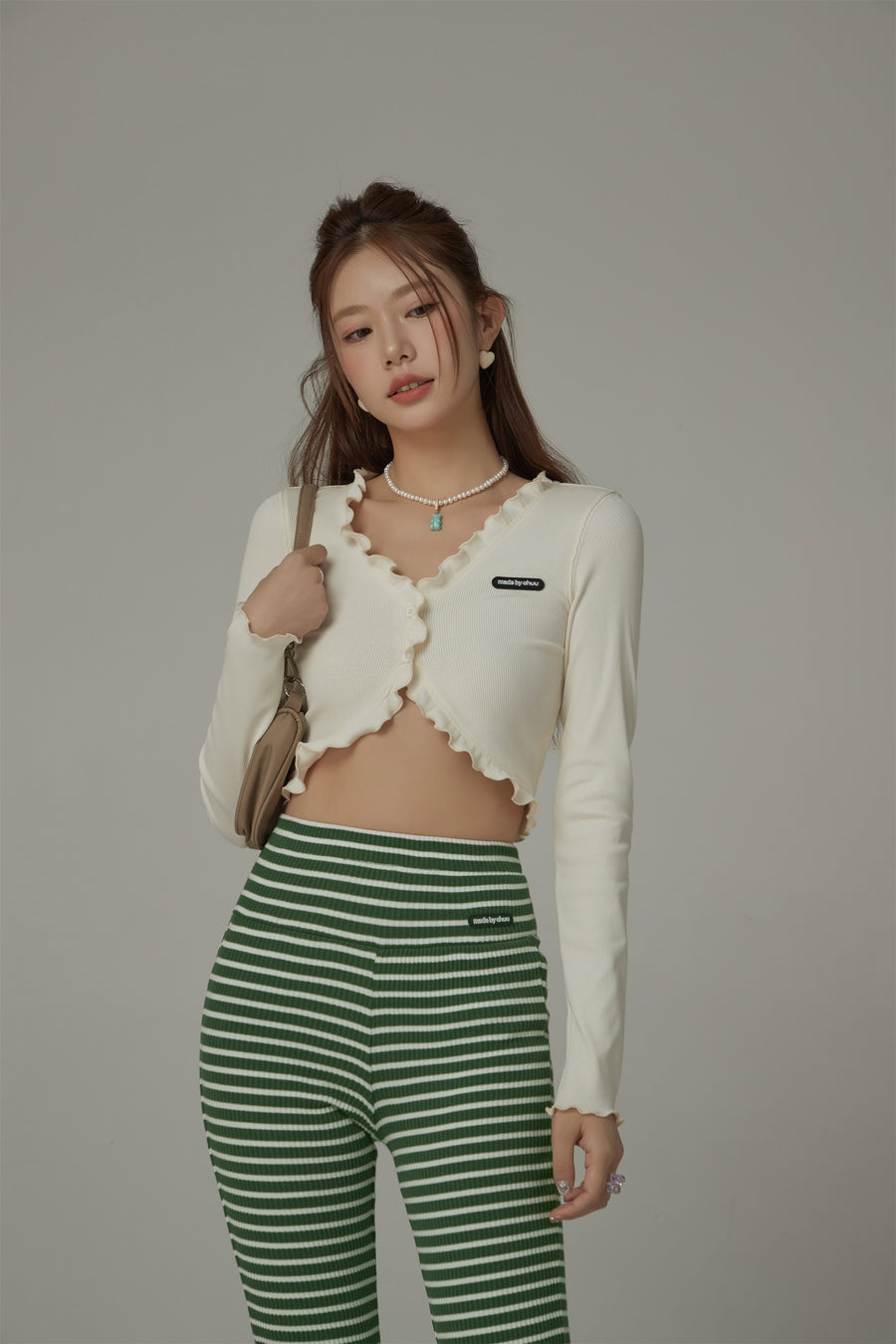 CHUU Ruffle Bolero Cardigan