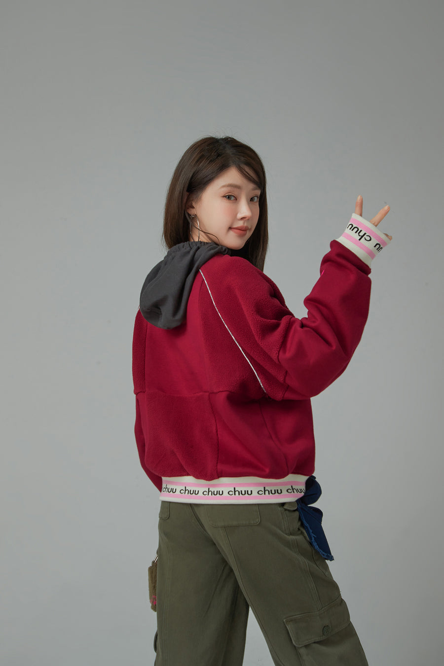 CHUU Extra Real Fleece Loose Fit Raglan Sweatshirt