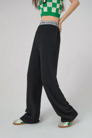 Magazine Print Jogger Pants