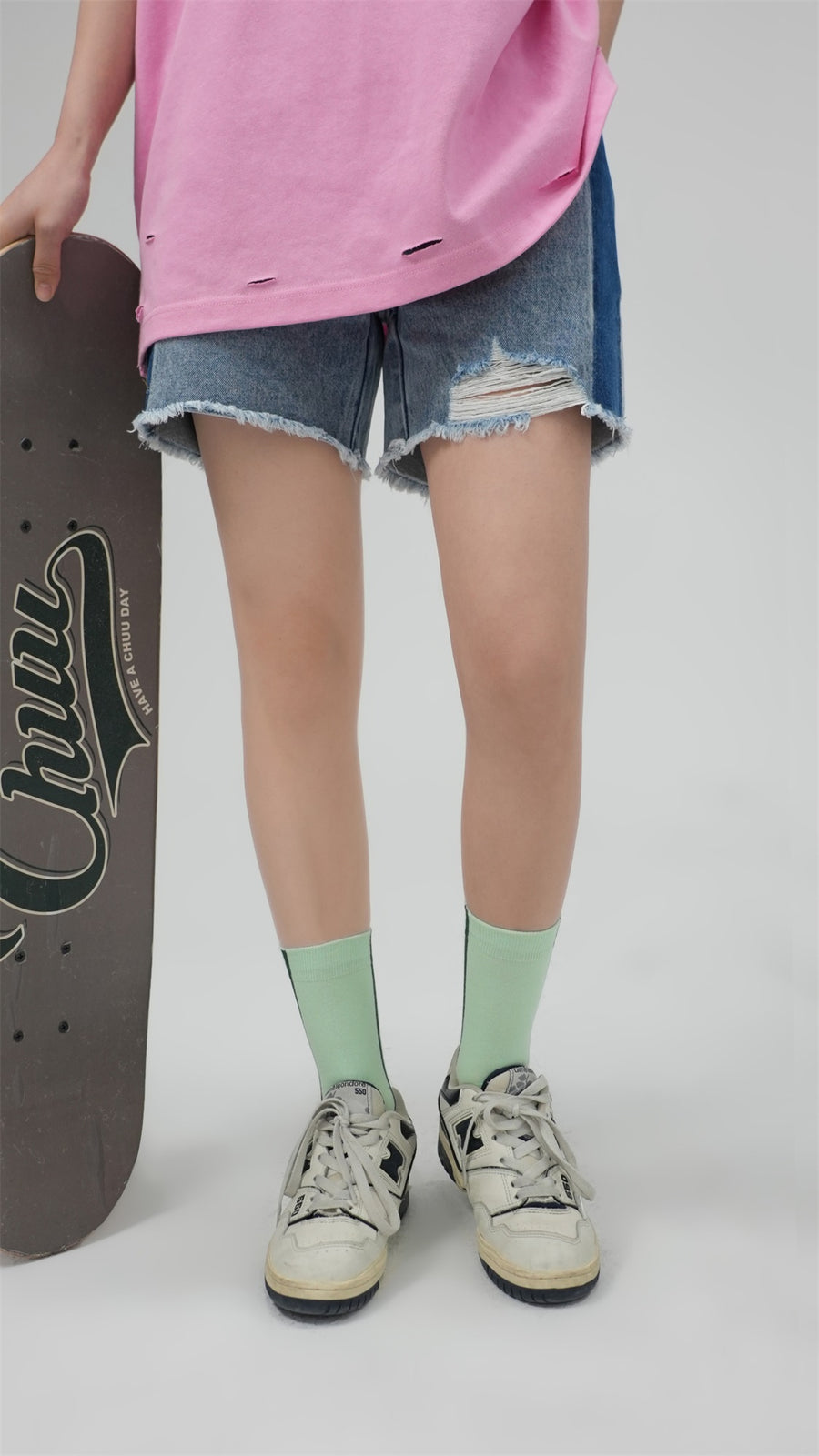 CHUU Colored Line Socks