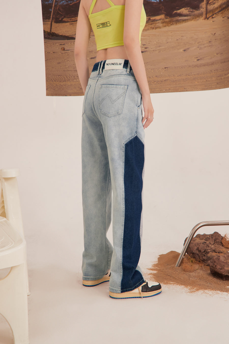 CHUU Color Wide Jeans