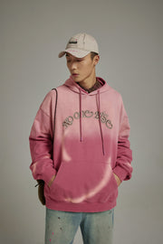 Gradient Color Front Pocket Hoodie