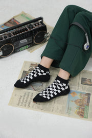 Checkerboard Fake Socks