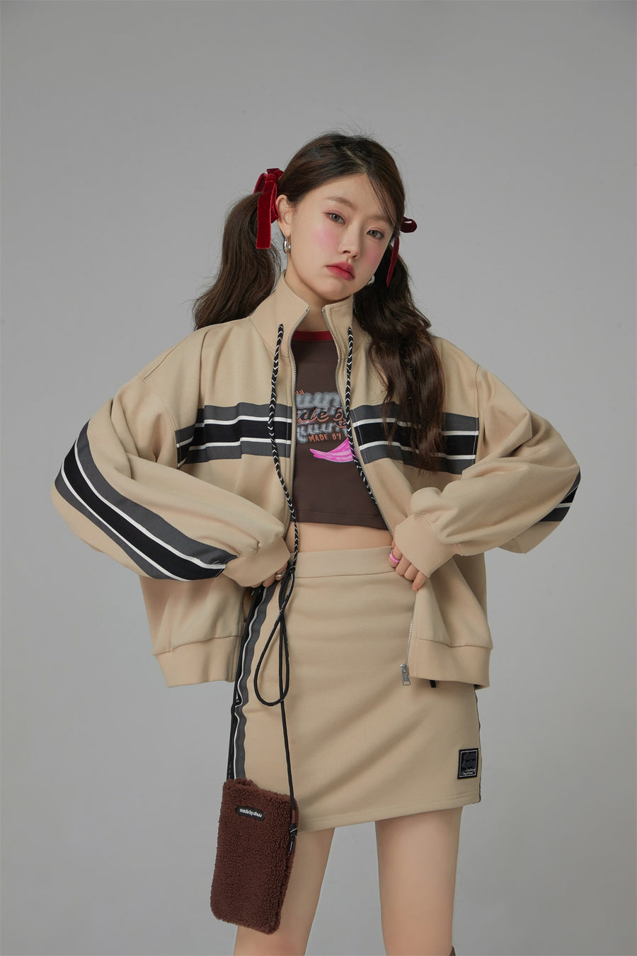 CHUU Through Time Zip-Up Loose-Fit Jacket