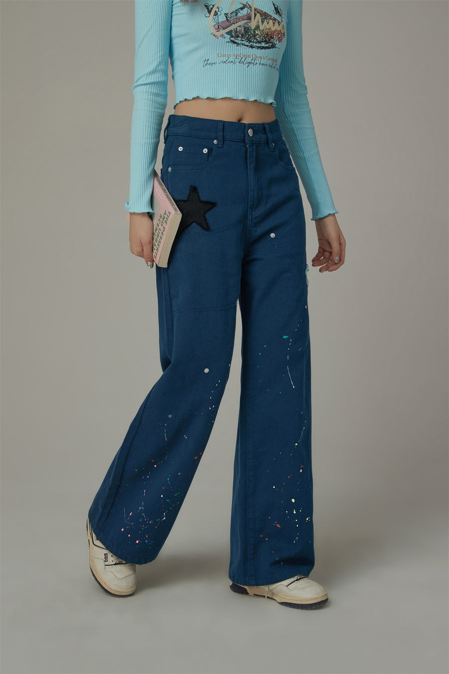 CHUU Star Wide Pants