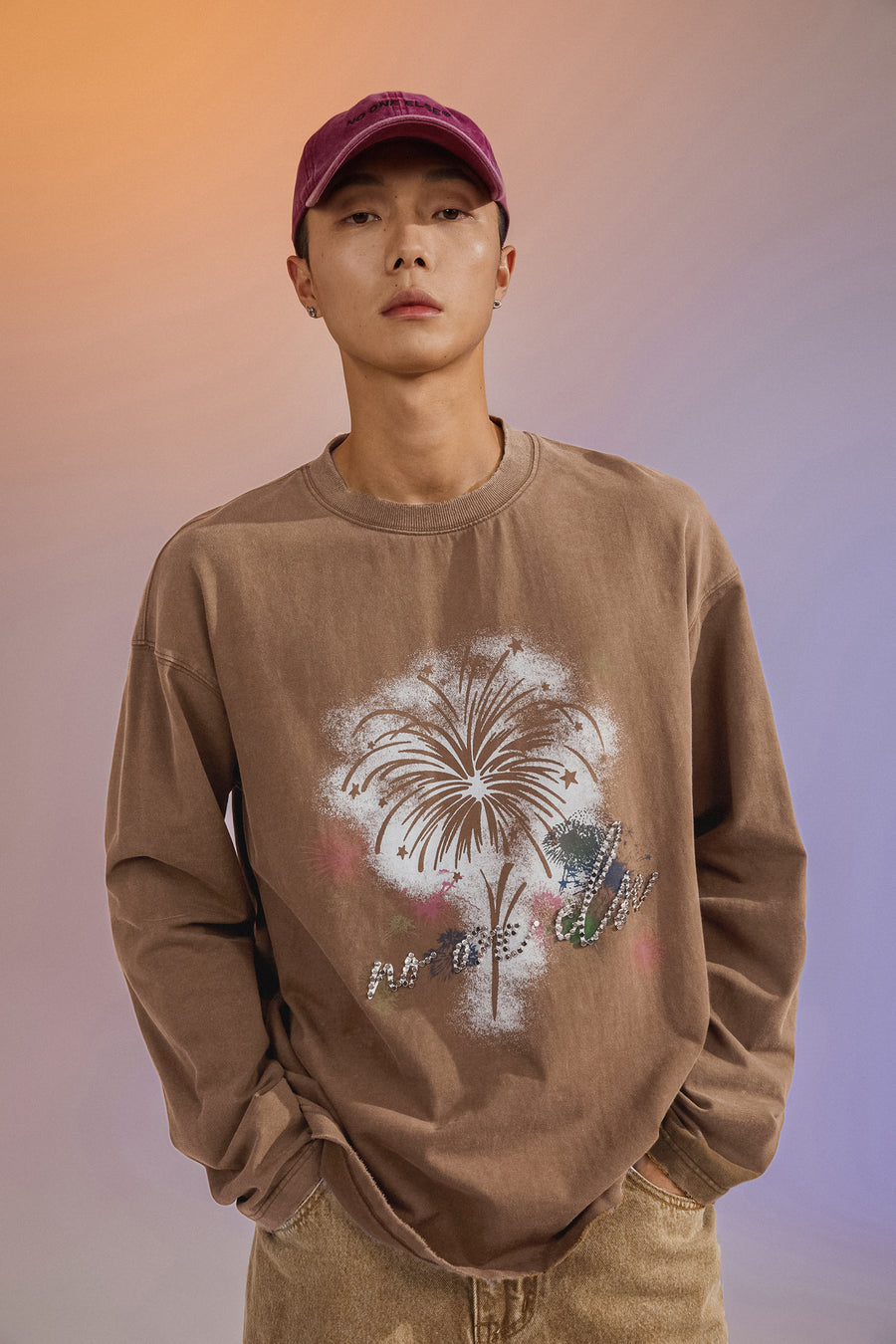 CHUU Fireworks Loose Fit Sweatshirt