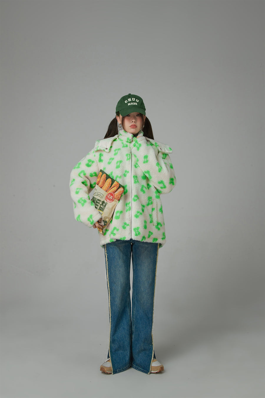 CHUU Fleece Zip-Up Hoodie Jacket
