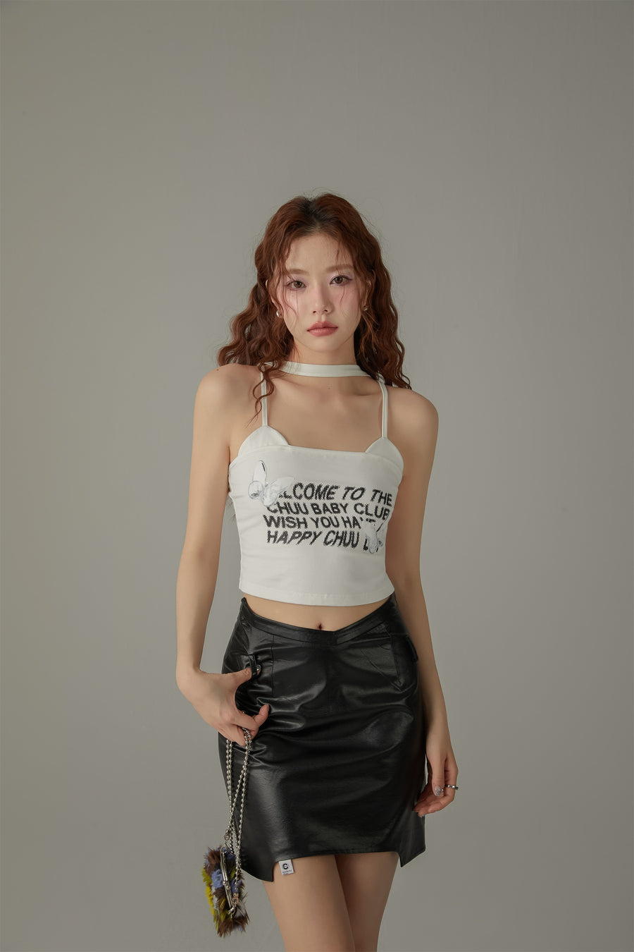 CHUU Butterfly Sleeveless Crop Top