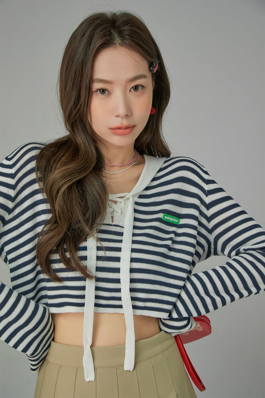 CHUU Sailor Striped Knit Sweater