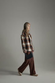 Scottish Check Hooded Shirt