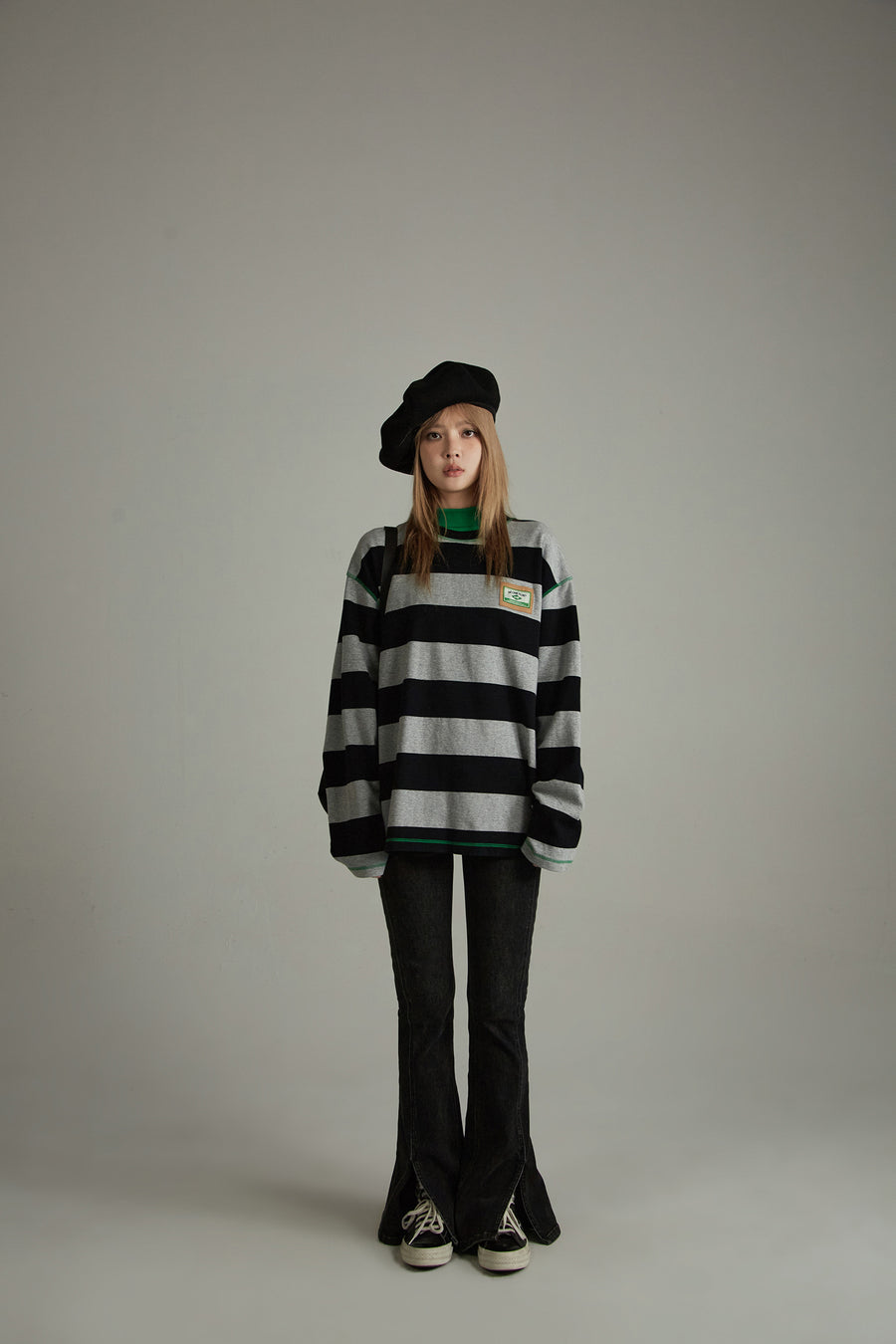 CHUU Striped Long Sleeve T-Shirt