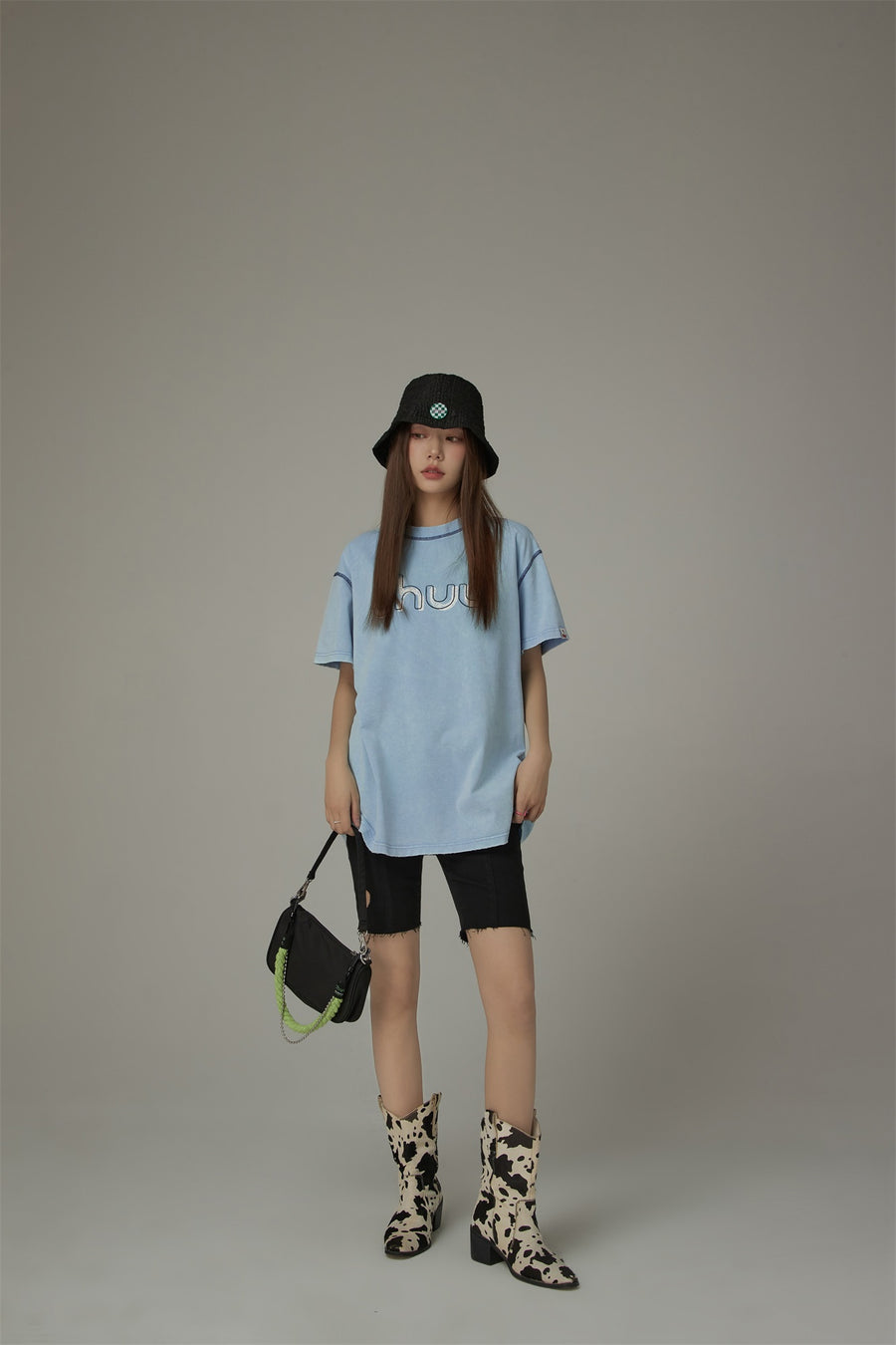 CHUU Chuu Embroidered Loose-Fit T-Shirt