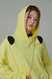 Cutout Shoulder Hoodie