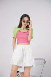 A Starring Role Maxi-Cropped Top