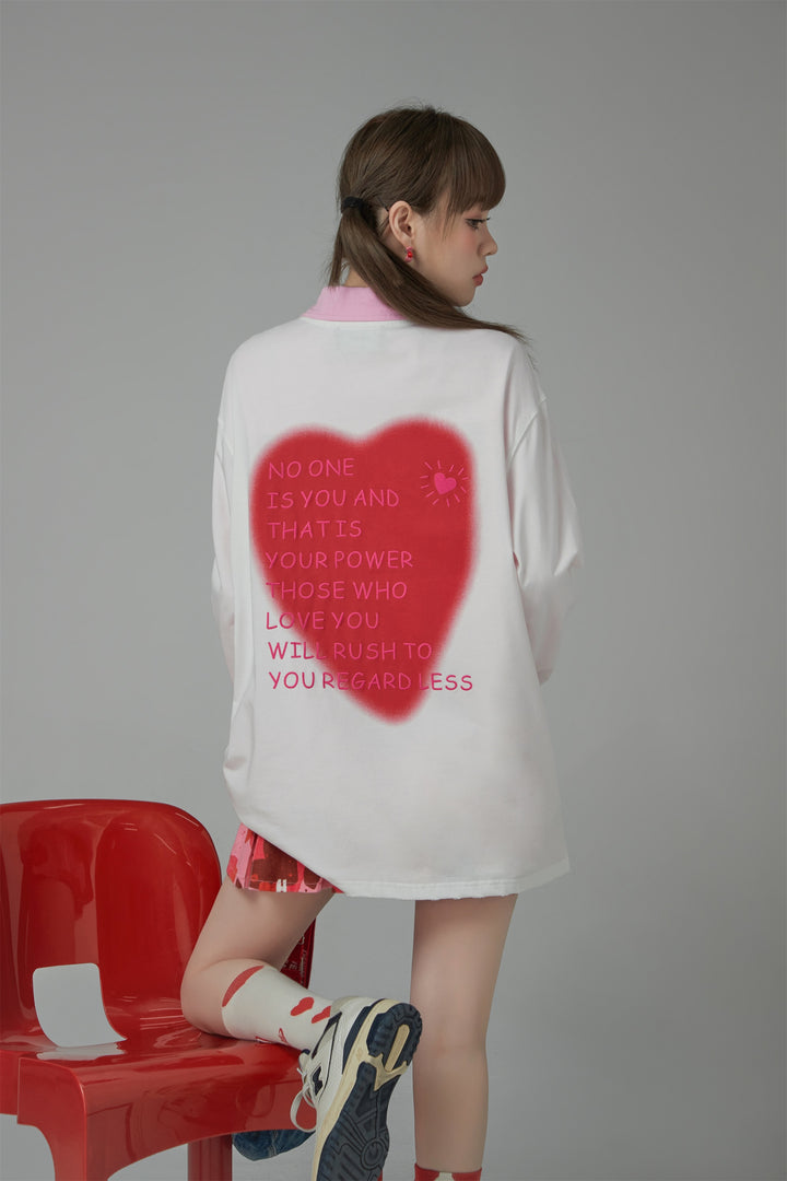 No One Is You Heart Loose Fit T-Shirt