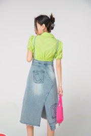 Temptation To Gossip Overalls Dress