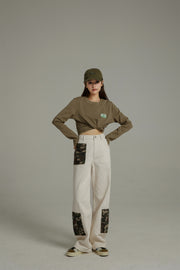 Camouflage Pocket Straight Casual Pants