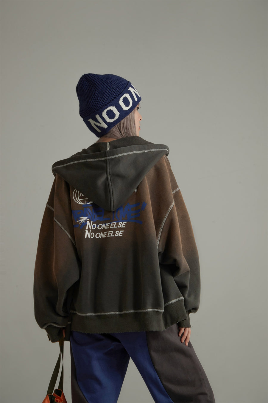 CHUU Gradient Pocket Loose Hoodie