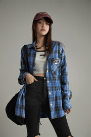 Vintage Check Button-Up Shirt