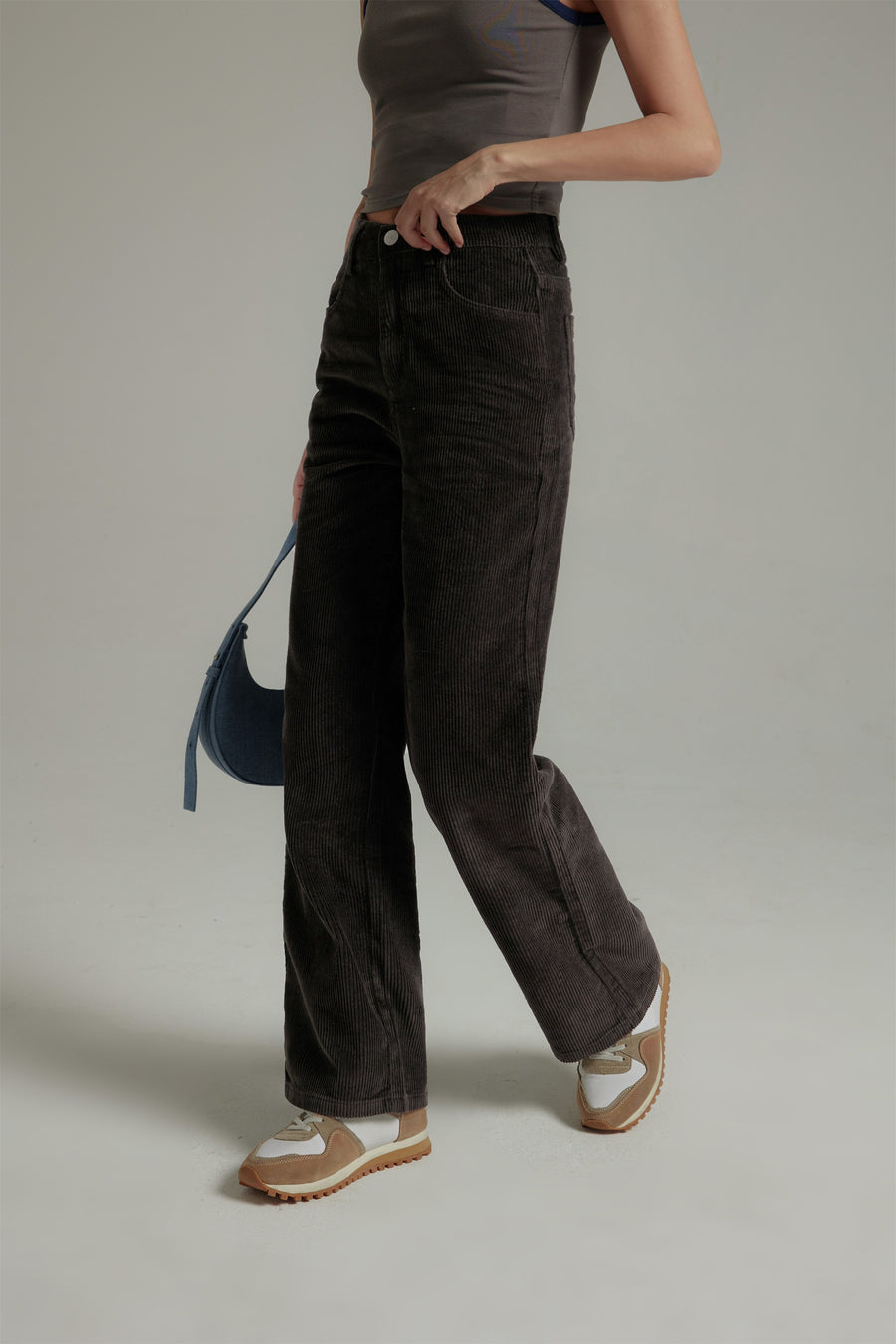 CHUU Neutral Corduroy Straight Pants