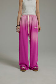 Vintage Gradient Wide Jogger Pants