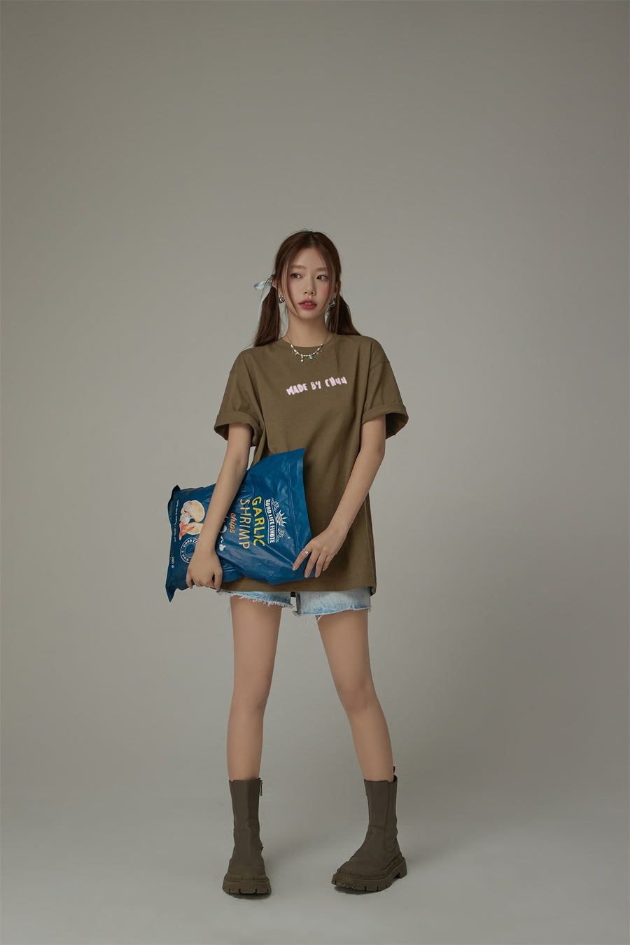 CHUU Made By Chuu Lettering Loose Fit T-Shirt