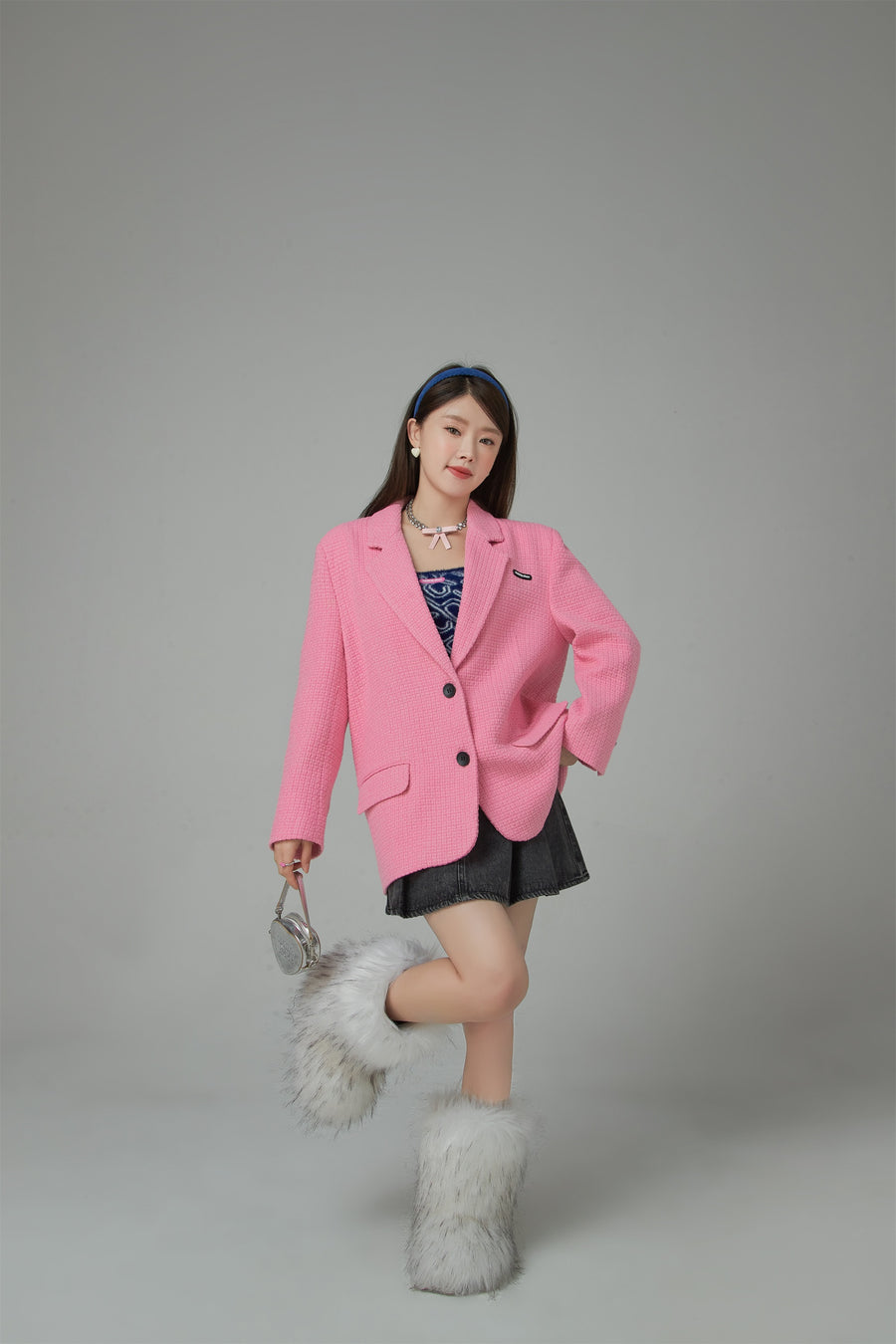 CHUU A Work Of Art Vintage Overfit Tweed Jacket