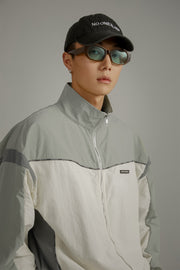 Color Matching Loose Fit Field Jacket