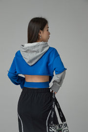 Side Slit Color Hoodie