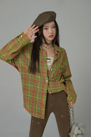 Vintage Check Loose Shirt