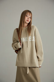 Noe Lettering Knit Sweater