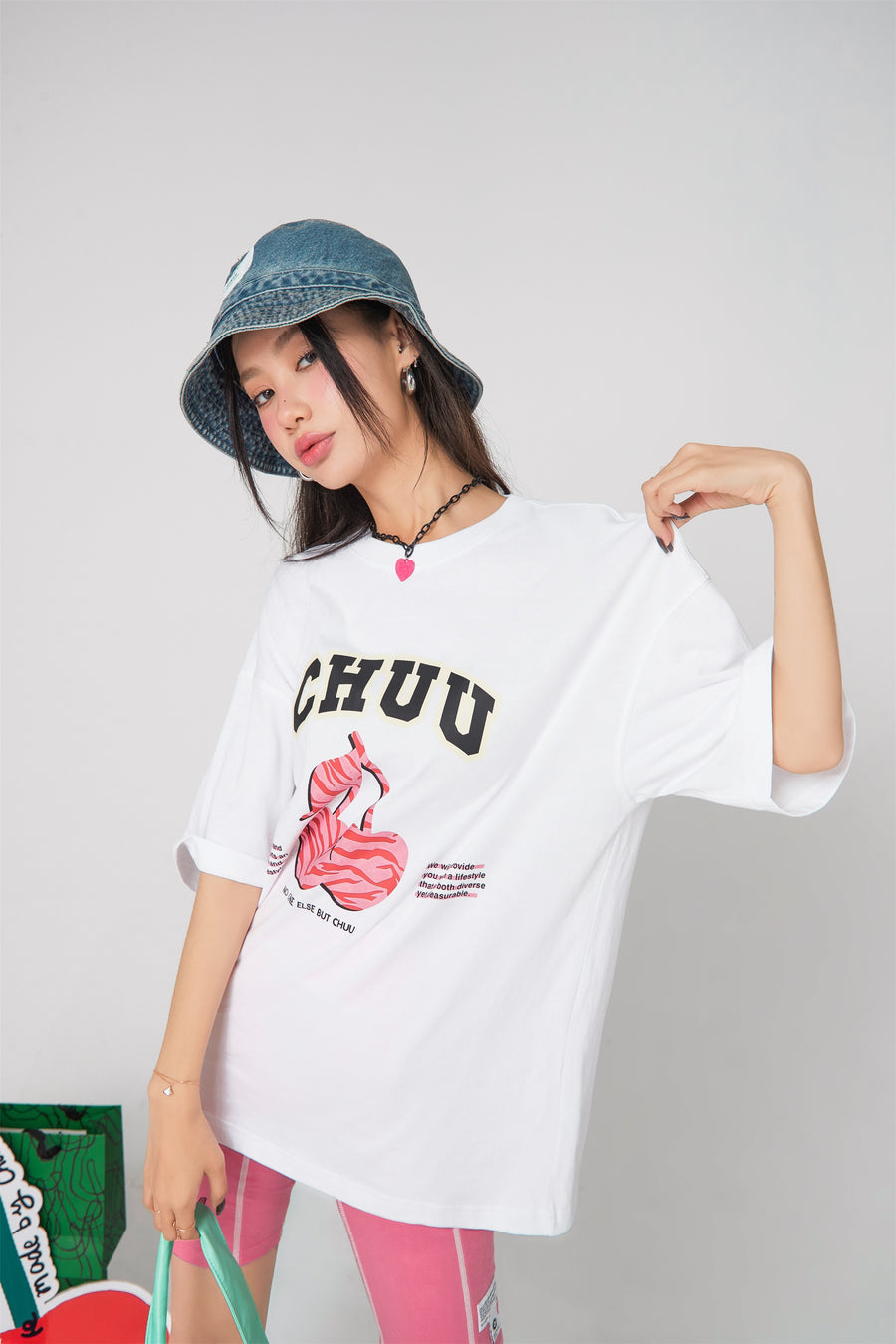 CHUU A Big Time For Manifestation Printed T-Shirt