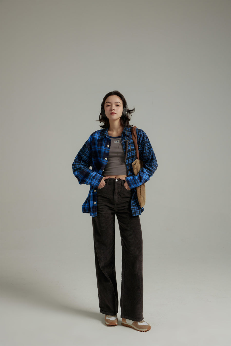 CHUU Neutral Corduroy Straight Pants