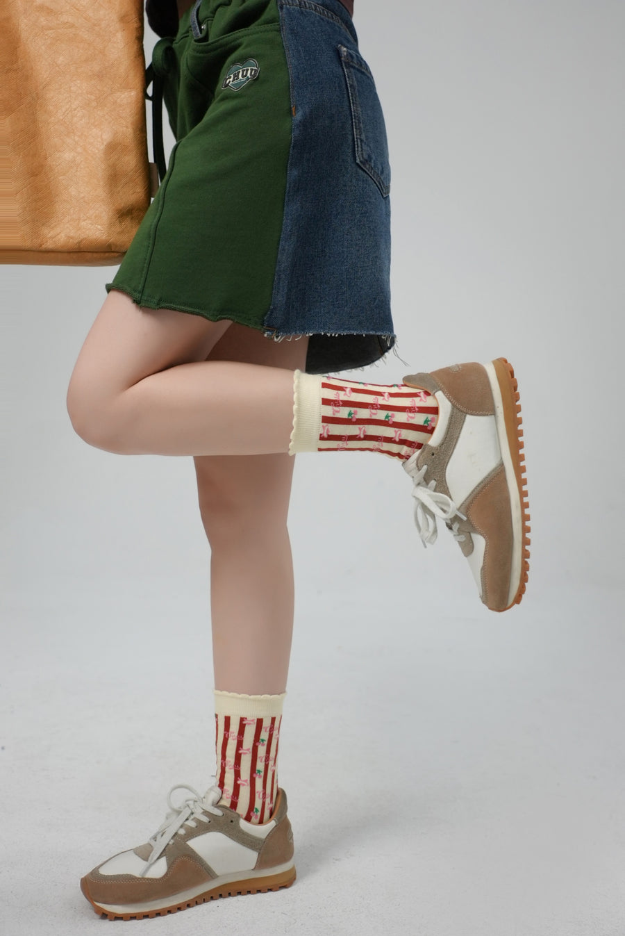 CHUU Lovely Cherries Ankle Socks