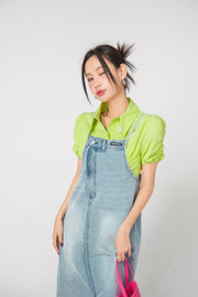 Temptation To Gossip Overalls Dress