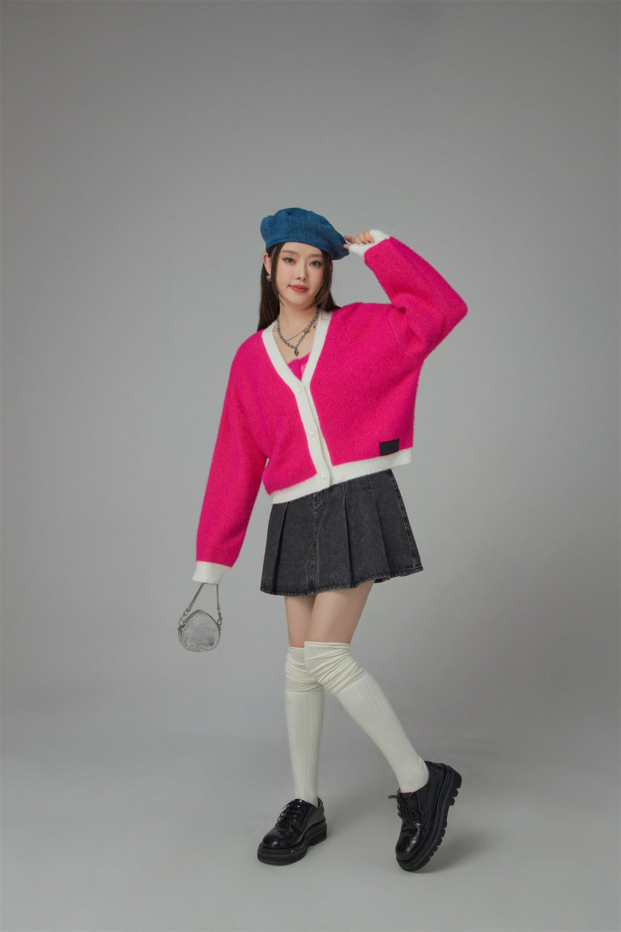 CHUU I Dream In Color V-Neck Knit Cardigan