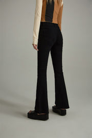 High Waist Bootcut Slim Pants