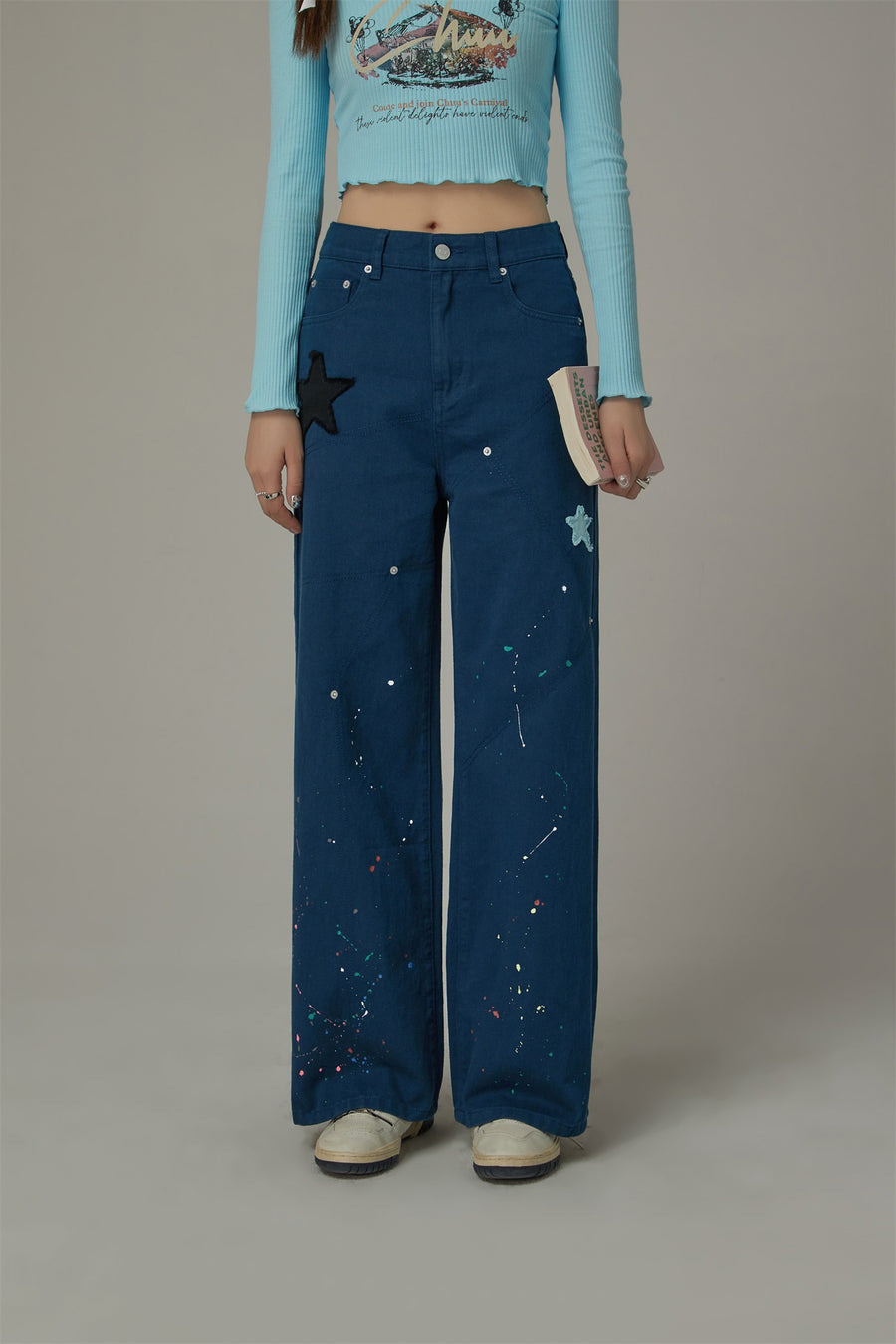 CHUU Star Wide Pants